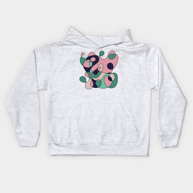 Surreal Shapes (Miro Inspired) Kids Hoodie by n23tees